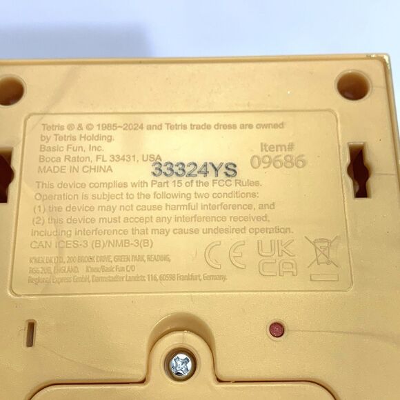 TETRIS GOLD Mini Arcade Game Classic Arcade Electronic Video Handheld Game WORKS - Picture 4 of 11